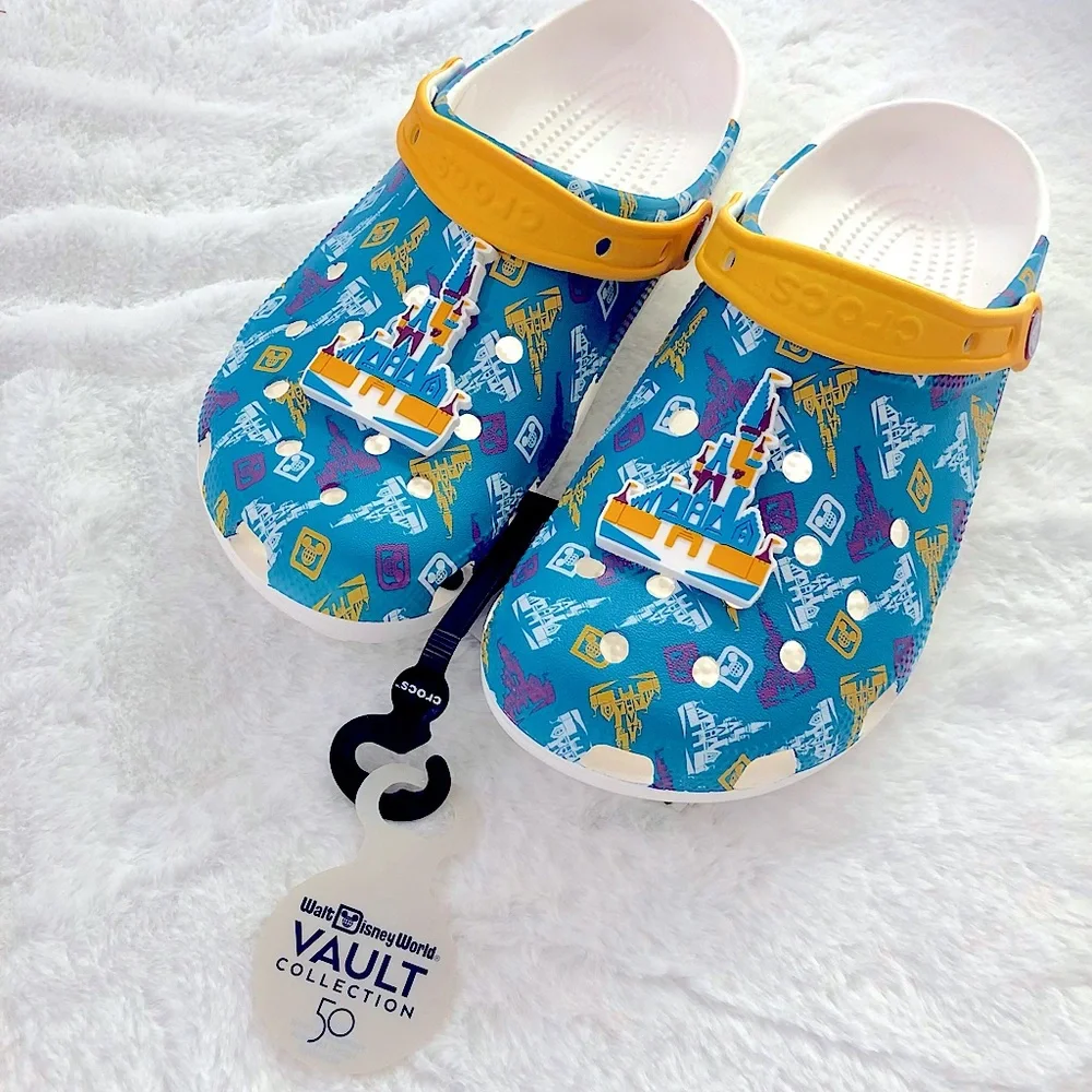 Walt Disney World Vault Collection 50 Castle Crocs NWT - Picture 2 of 5